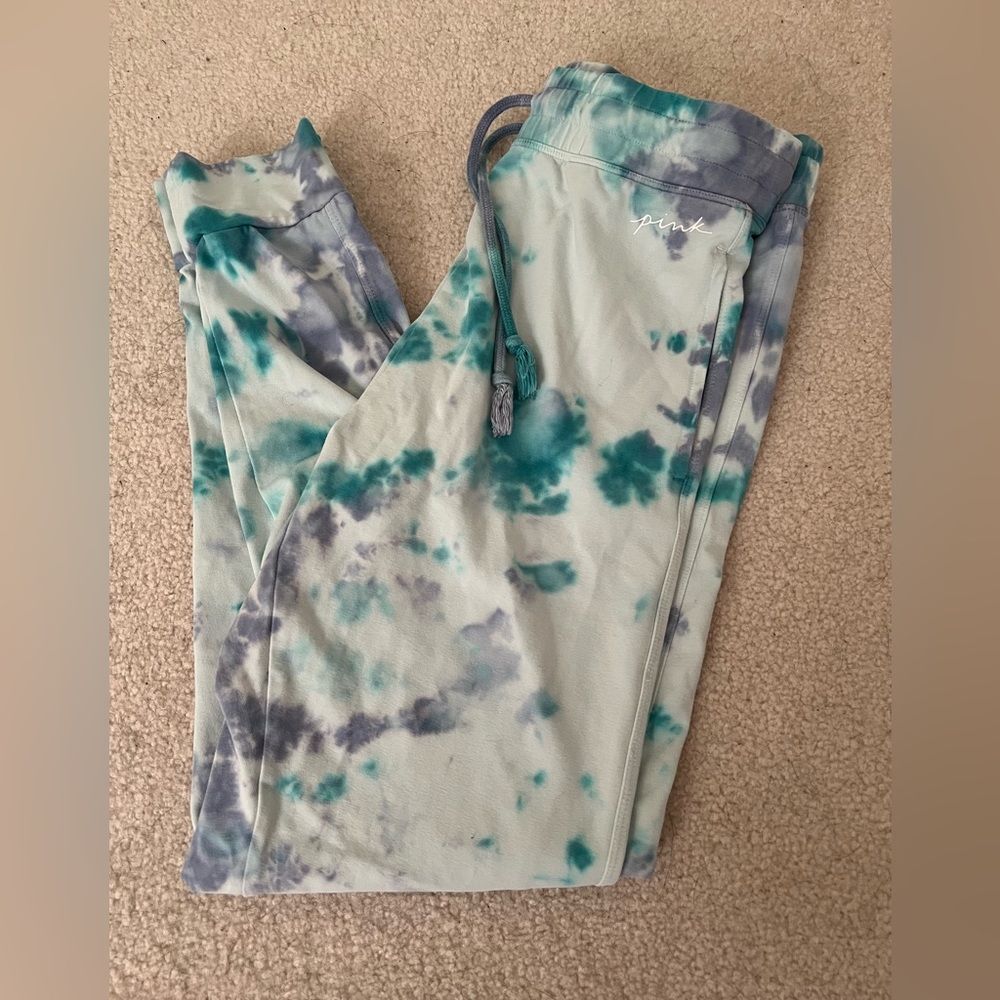 PINK Tie Dye Jogger Pants